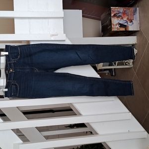 Hudson Barbara Super Skinny Highrise Jean in Dark Wash blue sz30 EUC